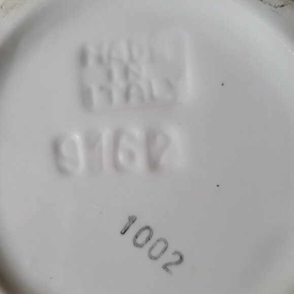 Vintage Italian White Ceramic Asparagus Pitcher With Bow Design *Read - Picture 7 of 9